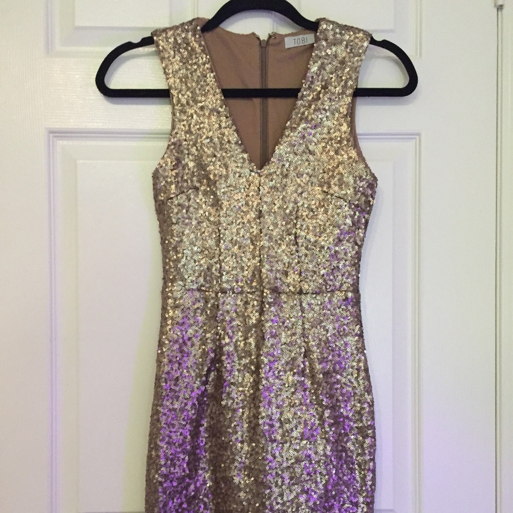 Gold dress